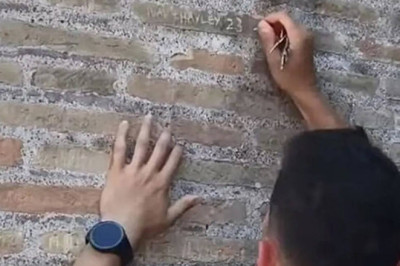 Kolezyum'u tahrip eden turist, mektup yazarak özür diledi